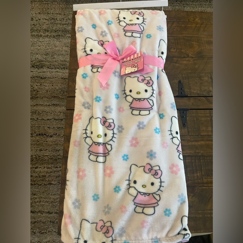 Spring Hello Kitty Throw/Blanket 60X70”